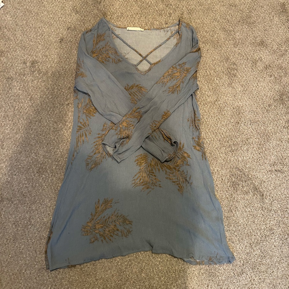 Audrey Blue and Gold Dress